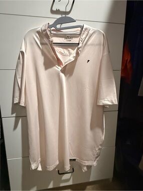 Mens Primo Golf Polo - White/Light Pink Speckle
